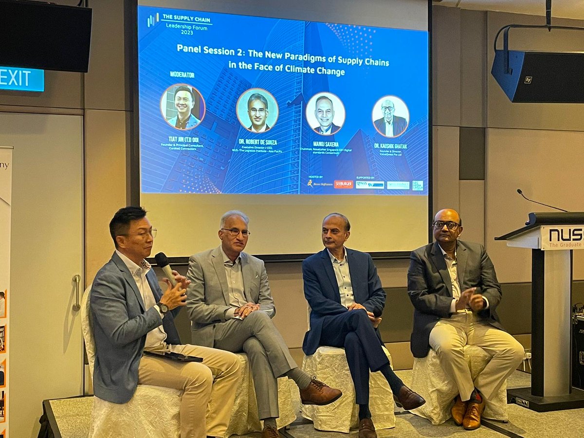 tliap_nus's tweet image. Dr Robert de Souza, Executive Director, TLIAP- NUS a panelist at the FutureCasting Supply Chain: The Paradigm Shift of Planet and People on Friday, 17/11/23.

Session: The New Paradigms of Supply Chain in the Climate Change.