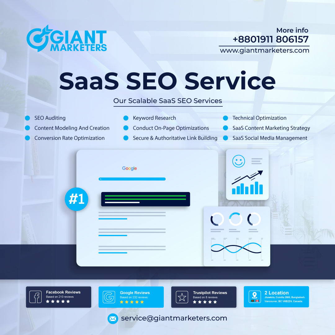 giantmarketers's tweet photo. 🚀 Elevate Your SaaS Game with Giant Marketers' Cutting-Edge SEO Services! 🚀
🌐 Discover the Power of SaaS SEO: https://t.co/HW2Y8jVGqd
🌐 Visit Our Website: Giant Marketers
📧 Email:  service@giantmarketers.com
#SaaS #SEO #DigitalMarketing #BusinessGrowth #OnlineSuccess https://t.co/Pi56i1ryKh