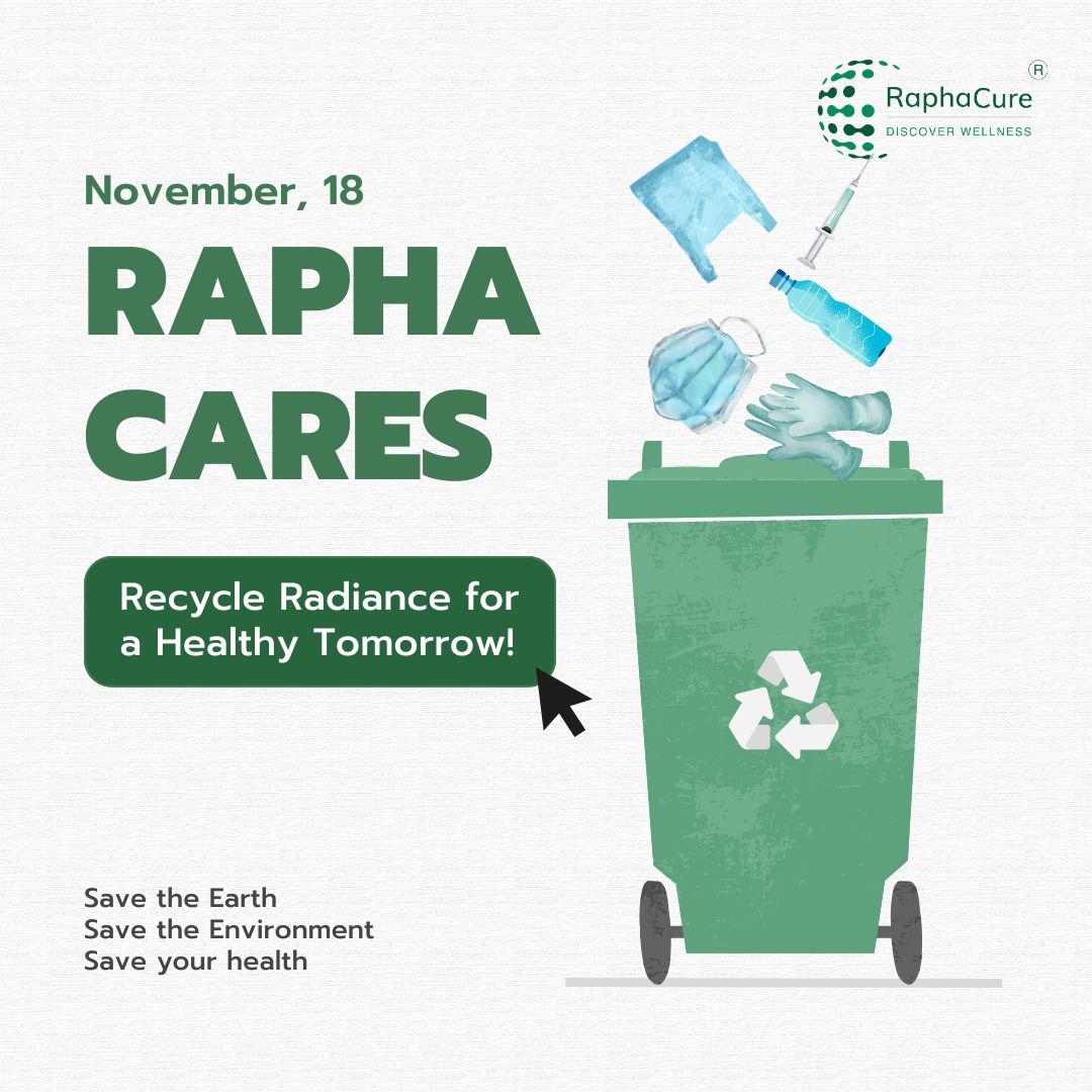 🌍♻ Illuminate your well-being with RaphaCares! On World Recycle Day, let's not just recycle, but recreate a healthier tomorrow.

Explore our platform raphacure.com for a sustainable approach to health and a greener, brighter future. 🌿💚

#RaphaCares #WorldRecycleDay