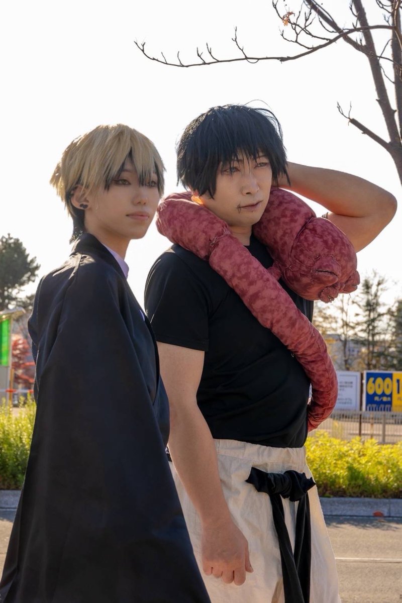 tomigorou1's tweet photo. 【cosplay・コスプレ】

　　　※呪術廻戦※

伏黒甚爾

禪院直哉:@con18171817

photo:@rolodesuyo

#とまコス11
#とまコス

やっとこんちゃんと♪😂 https://t.co/vHUS0irRyw