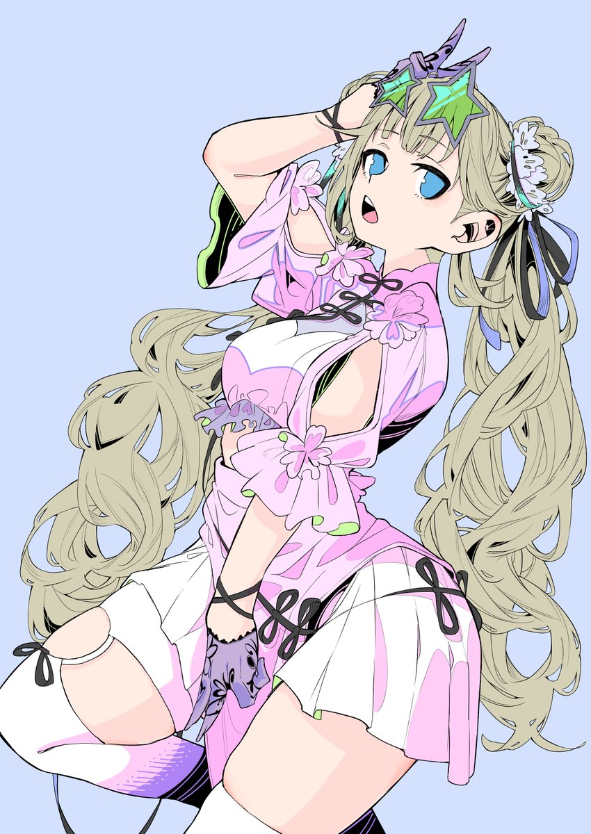 「天真爛漫#はなぶさの絵 」|鉄坊やのイラスト