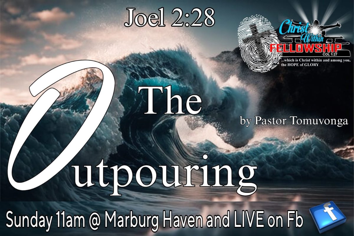 tomuvonga's tweet photo. CHRIST WITHIN FELLOWSHIP ✝️

Join us tomorrow morning at 11am at Marburg Haven and LIVE on fb- CWF for our Sunday service🔥

Don't miss out see you there🙌🔥🎼📖 https://t.co/KNcmRxUYmL