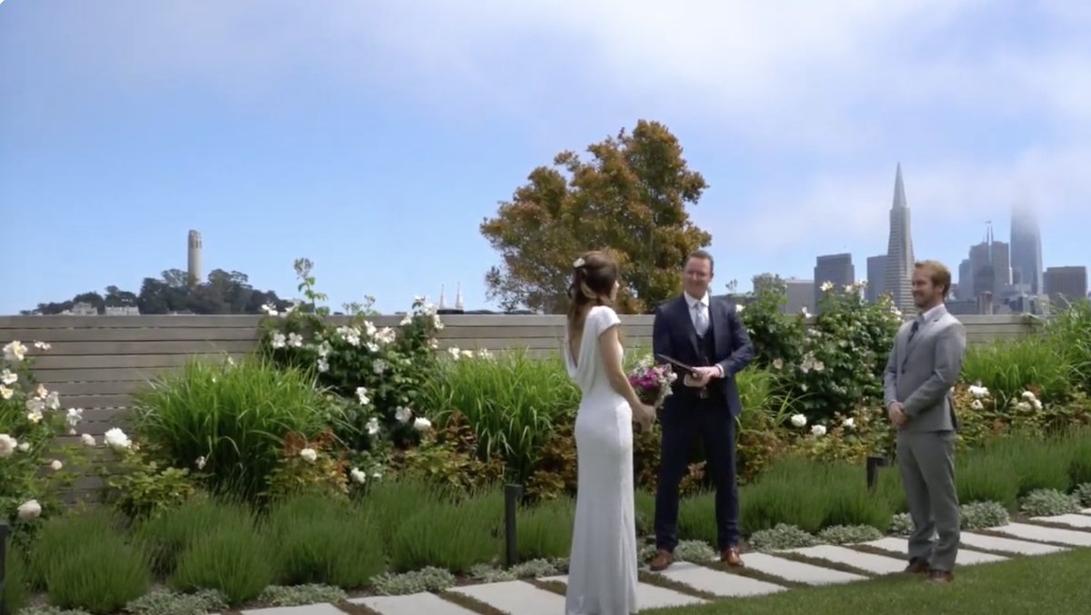 gillinghammer's tweet photo. Two months into the Covid lockdown, our wedding plans were screwed. 

@sama came to the rescue and graciously offered his SF home for our small ceremony

Have always have had the utmost respect for him
#teamSama https://t.co/xg6rMofzxw