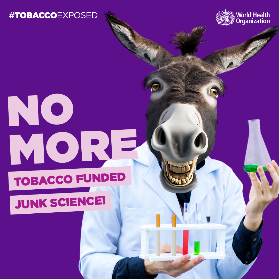 Scientific research that argues against risks posed by tobacco and nicotine products are often funded by the tobacco industry. This is tobacco-funded junk science. bit.ly/3QFCjfK #TobaccoExposed