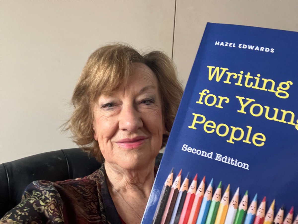 Hazel Edwards OAM (@muirmoir) on Twitter photo The challenge of taking author selfies with new book! This is No 3. attempt. No 1 & 2 had doorknob behind or title hidden. Author job descriptions now include media skills, which are harder or at least different from writing books.<a href="/muirmoir/">Hazel Edwards OAM</a> The challenge of taking author selfies with new book! This is No 3. attempt. No 1 & 2 had doorknob behind or title hidden. Author job descriptions now include media skills, which are harder or at least different from writing books.<a href="/muirmoir/">Hazel Edwards OAM</a>