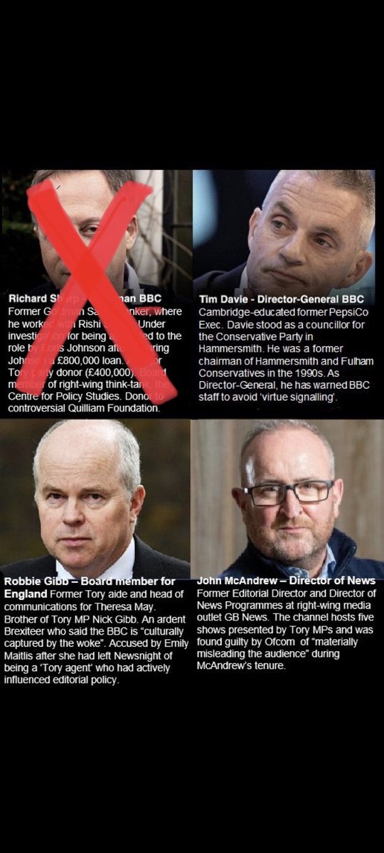 @peterjukes @arusbridger Here he is Gibb along with Davie & McAndrew, still controlling the narrative. The spotlight needs to shine bright on these tory plants. They control @bbc now trying the regulator. We are becoming like Russia, China, North Korea...#torypropaganda