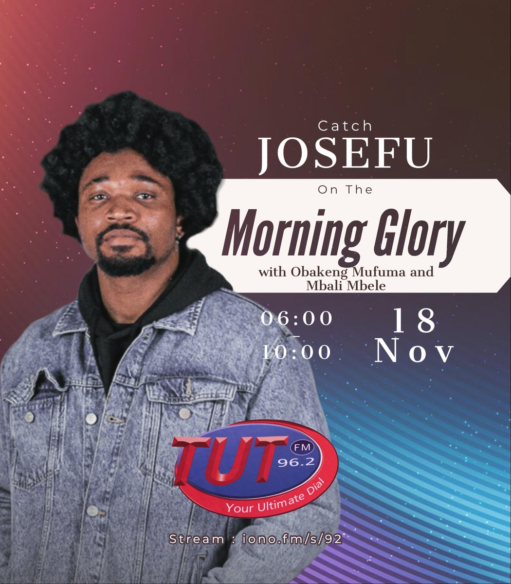 mrfonimo's tweet photo. catch me live this morning @TUTFM lets go https://t.co/BjmWvZJRJ1