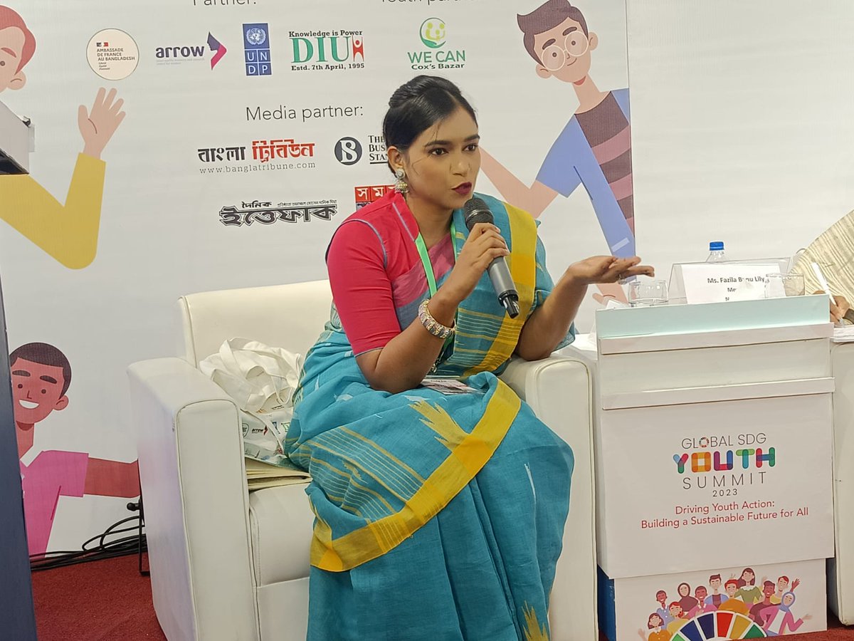 YouthNetGlobal's tweet photo. 🌍 Thrilled to have our National Coordinator, @ShakilaYouthnet, as a panelist at "Gender Equality and Sexual & Reproductive Health & Rights" on Day 2 of the Global SDG Youth Summit 2023! 🚀💚
#SRHRClimate #GenderEquality https://t.co/jJrUCdzzF8