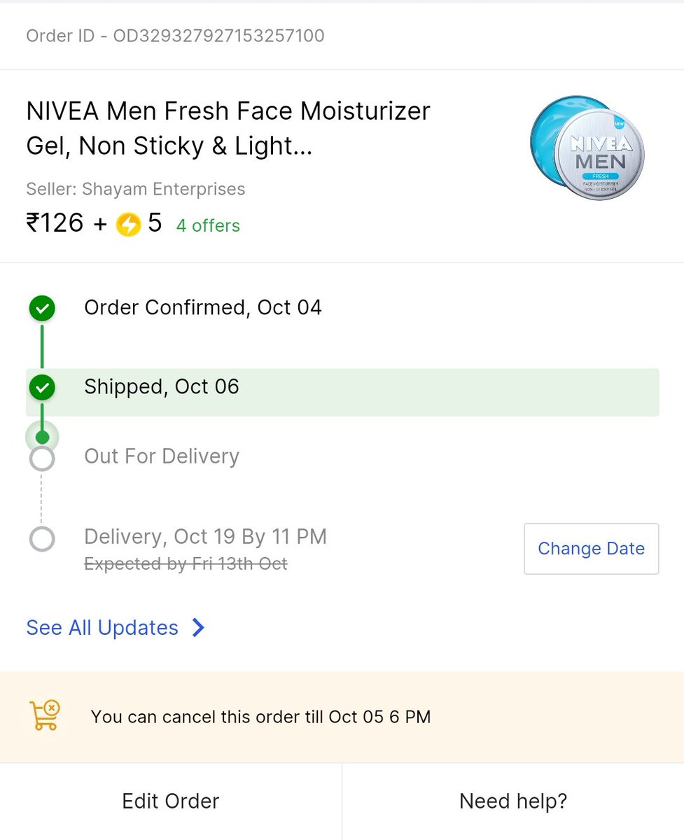 GujjarWinayak's tweet photo. @flipkartsupport Why would I raise the concern if its already addressed.
Where is the option to cancel this order.
Do not think you r smart b playing such a cheap trick https://t.co/RyvqY8vnZI