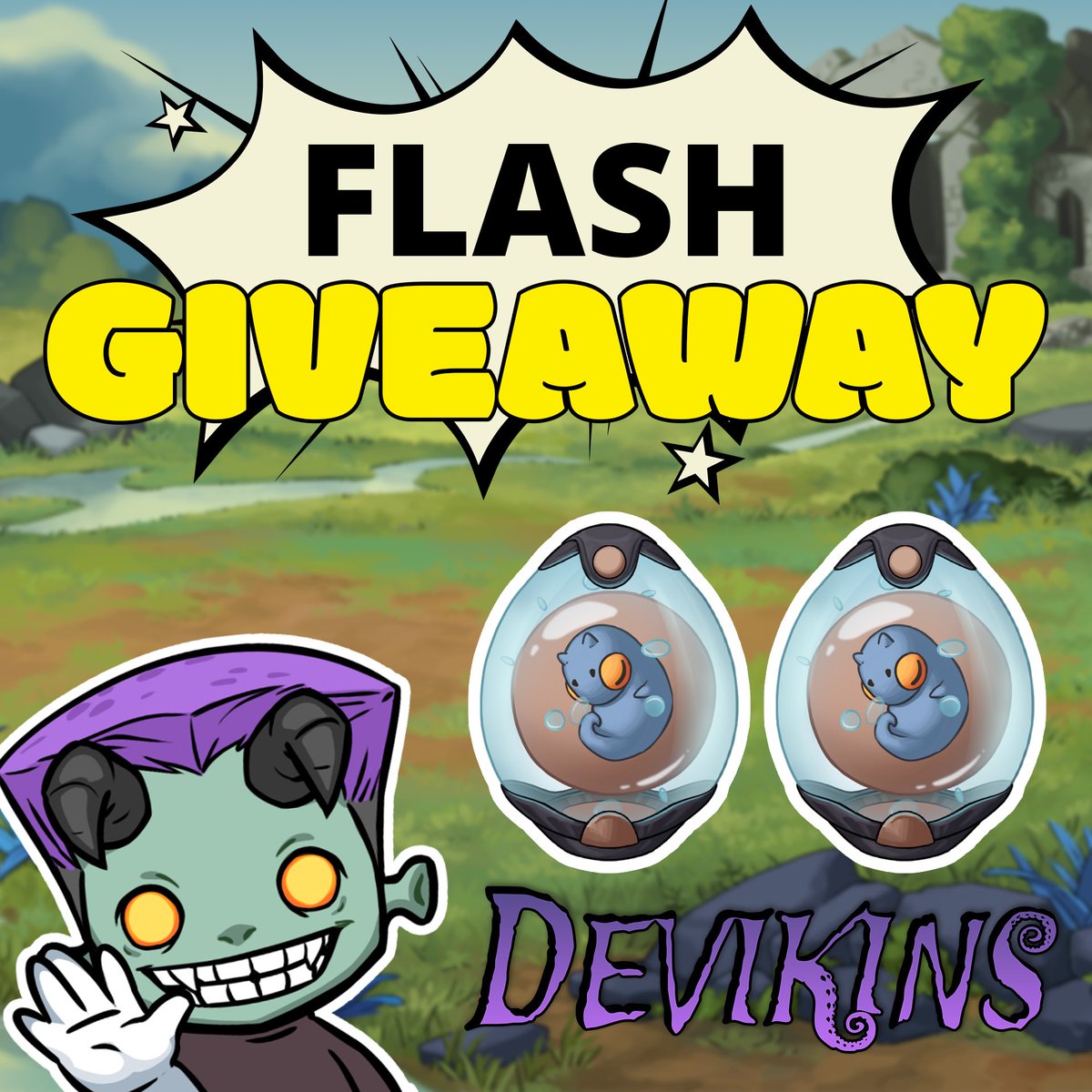 crzy_vlad's tweet photo. ⚠️ ⚠️ Random Giveaway ⚠️ ⚠️

Help me find a new player willing to adopt 2 kins

✅Repost
✅Like
✅Tag new player in the comment
https://t.co/HOvLwMDmm6
⚠️Devikins In-game wallet Required
⚠️Winner should be Lvl 30 and below
⚠️20 Repost I will giveaway an adult Mythic fully trained https://t.co/tlQR5o05m0