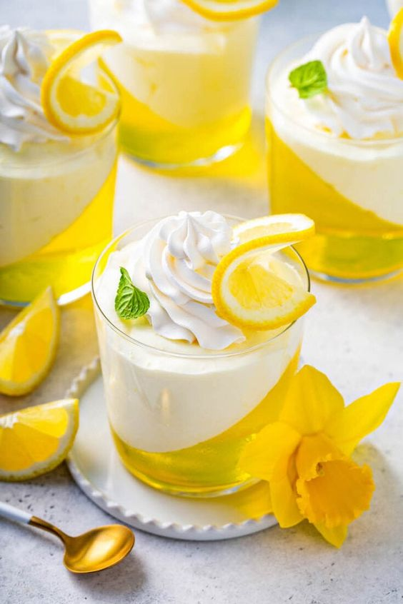 ann_ann886's tweet photo. Lemon Mousse Jello Cups! Perfect Refreshing No-Bake Dessert! https://t.co/XXvpB4gT3s