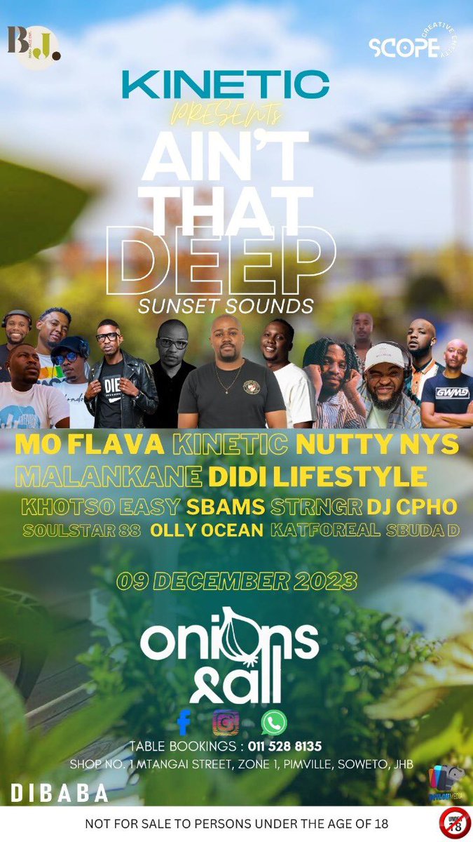Khotso_Mokholo's tweet photo. #AintThatDeep...A statement and a question. A play on words that creates intrigue yet sparking a conversation among music heads alike. Is it Deep? It is Deep! Let the music do the talking. Here is the lineup of all our spinners #AintThatDeep #housemusic #SAHousemusic #deephouse https://t.co/MBx4OjjYtH