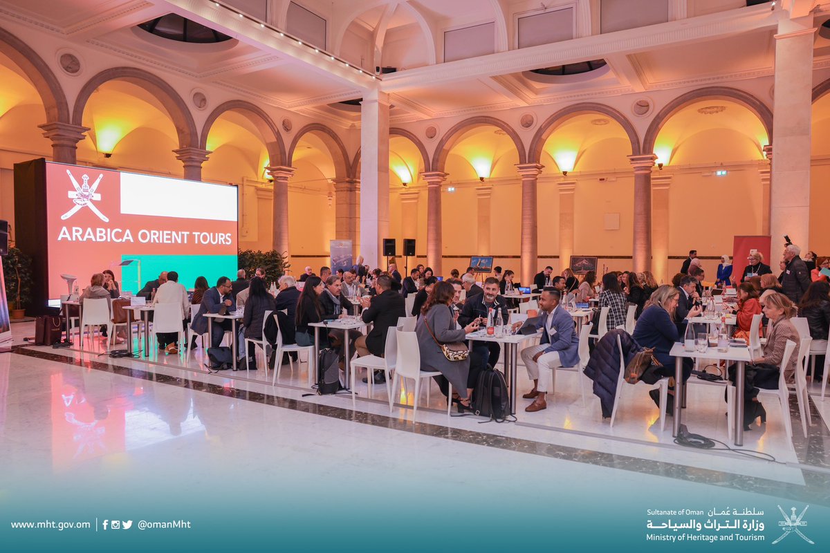 OmanMHT's tweet photo. للتعريف بالمقومات السياحية والمنتجات والخدمات والتجارب السياحية التي تزخر بها سلطنة عُمان، تتواصل حلقات العمل الترويجية التي تنظمها وزارة التراث والسياحة في جمهورية إيطاليا في محطتها الثانية بمدينة روما، بحضور صاحب السمو السيد نزار بن الجلندى آل سعيد سفير سلطنة عُمان المعتمد لدى جمهورية إيطاليا، حيث تضمنت حلقة العمل تقديم عرض مرئي عن مستجدات القطاع السياحي بسلطنة عمان، بالإضافة إلى لقاءات العمل بين ممثلي مؤسسات القطاع السياحي العُماني ونظرائهم من السوق الإيطالي، بحضور عدد من ممثلي وسائل الإعلام الإيطالية.

#تراث_وسياحة