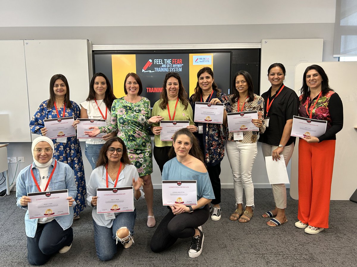 GOYOU_Empower's tweet photo. A huge congratulations to the @DubaiCollege Parents who successfully completed the 5 week intensive Feel the Fear program today! Self empowerment, resilience and knowing that when a challenge comes our way 'We'll handle it'. Feel the fear, and do it anyway! @openmindsdubai https://t.co/YIt4QEfALo