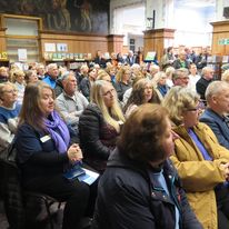Well, what a fabulous launch of Beyond the Battlefield  we had last night! Standing-room only, great readings from our writers, wonderful sales of the book and a really enthusiastic audience. battlefieldwriters.com