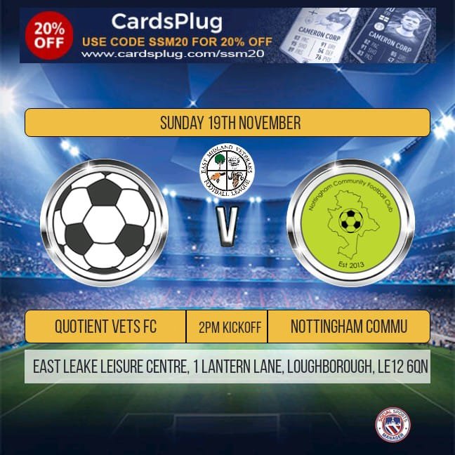 CommunityNFC's tweet image. Nottingham Community take on @TrentVineyardFC on Saturday. The Vets travel to East Leake Sunday.