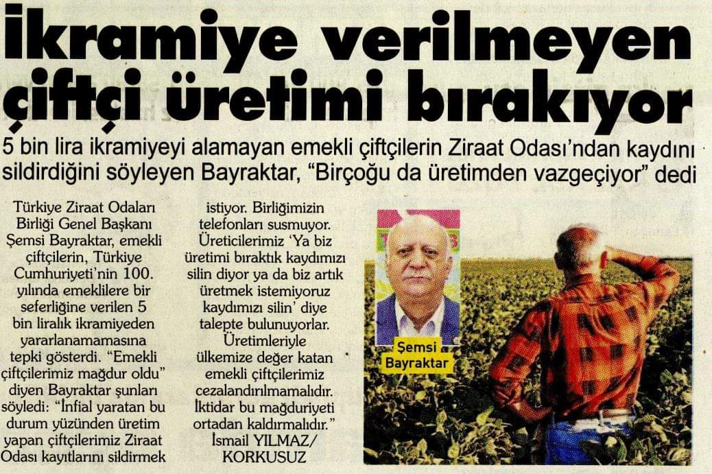 suleymaniskende's tweet photo. Genel Başkanımız Sn @semsibayraktar Emekli (Emekçi) Çiftçilerimize Hakkı Olan 5.000 TL Ek Ödemenin Çiftçiye Ödenmesine Sert Tepki Gösterdi Anayasa, 10 Maddesi Eşitlik İlkesine Aykırı Bir Uygulama Derhal Vazgeçilmelidir Emekli Çiftçi Mağdur Edilmemeli. @RTErdogan @ibrahimyumakli https://t.co/P4uJzvsP6E