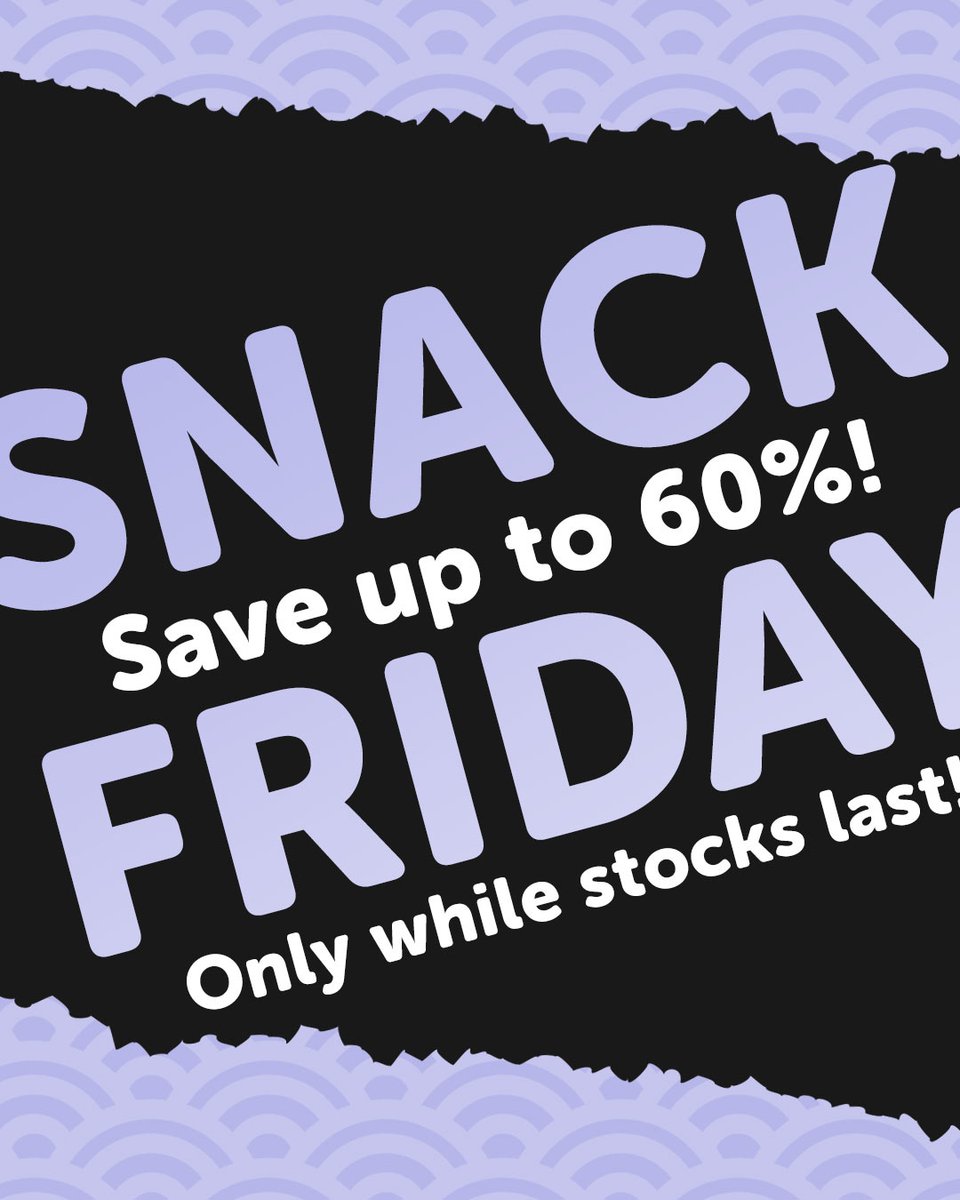💥SHOP SNACKS NOW!💥 Black Friday has been officially renamed SNACK FRIDAY! 🍫🍬 Save up to 60% + Get FREE SHIPPING! 🛍 Only while stocks last! 🍭😋

#japancandystore #snackfriday #snacksale #biggestsnacksale #japanesesnacksale