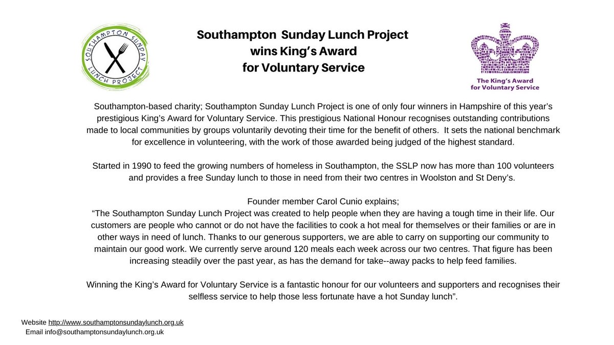 Wahooo! We won! Well done to all our volunteers!