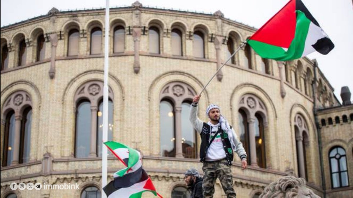immobink's tweet photo. Israel-Hamas War: 🇳🇴नॉर्वे पार्लियामेंट में फिलिस्तीन को आज़ाद राष्ट्र घोषित करने वाला प्रस्ताव पास👍👍👍
#Norve #IsraelTerrorism #IsraelTerorrist #Filistin https://t.co/f6Cq4FfuqY
