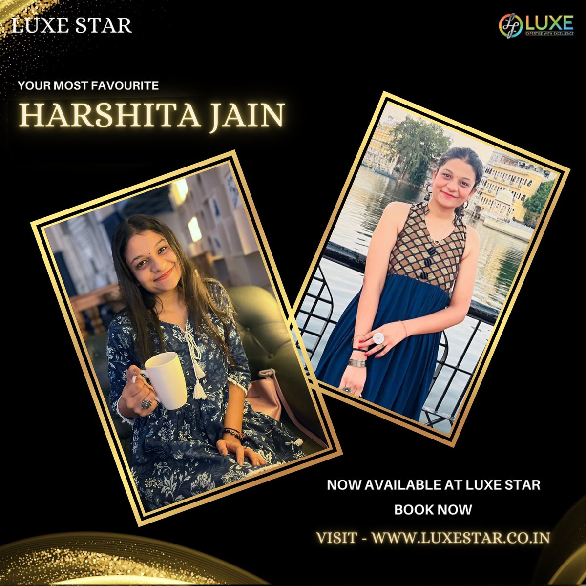 luxestarindia's tweet image. The very sweet and an amazing content creator known for her Food blogs, HARSHITA JAIN is now available on Luxe Star. 

#EmpoweringOurGame #luxestarindia