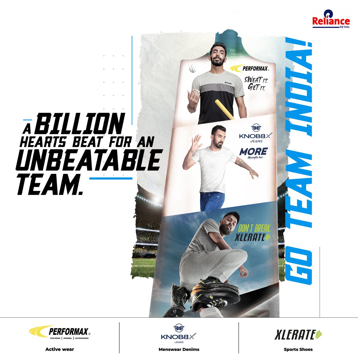 Trends_Footwear's tweet photo. They've stretched themselves and they've proven their toughness. Now, the final hurdle awaits. Wishing Team India the best of luck for the World Cup '23 final.
#Xlerate #Shoes #performax #Activewear #knobbx #Denim #BleedBlue #WorldCup2023 #Cricket https://t.co/O0elvRPKNV