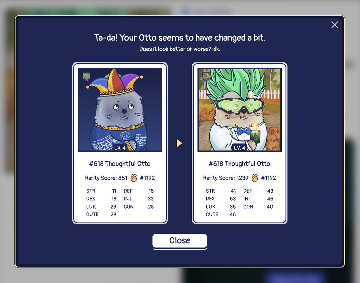 OtterClam's tweet photo. Otters, if you haven't 'Ottomized' yet, what are you waiting for? Show off your best #FireFlyForest-themed Otto #NFT creations and let's light up the Rarity Leaderboard as we close up the epoch! π₯
View the Leaderboard: https://t.co/ntVjIWPpPn π°
#NFTArt #NFTCollection https://t.co/FALUMZzqPm