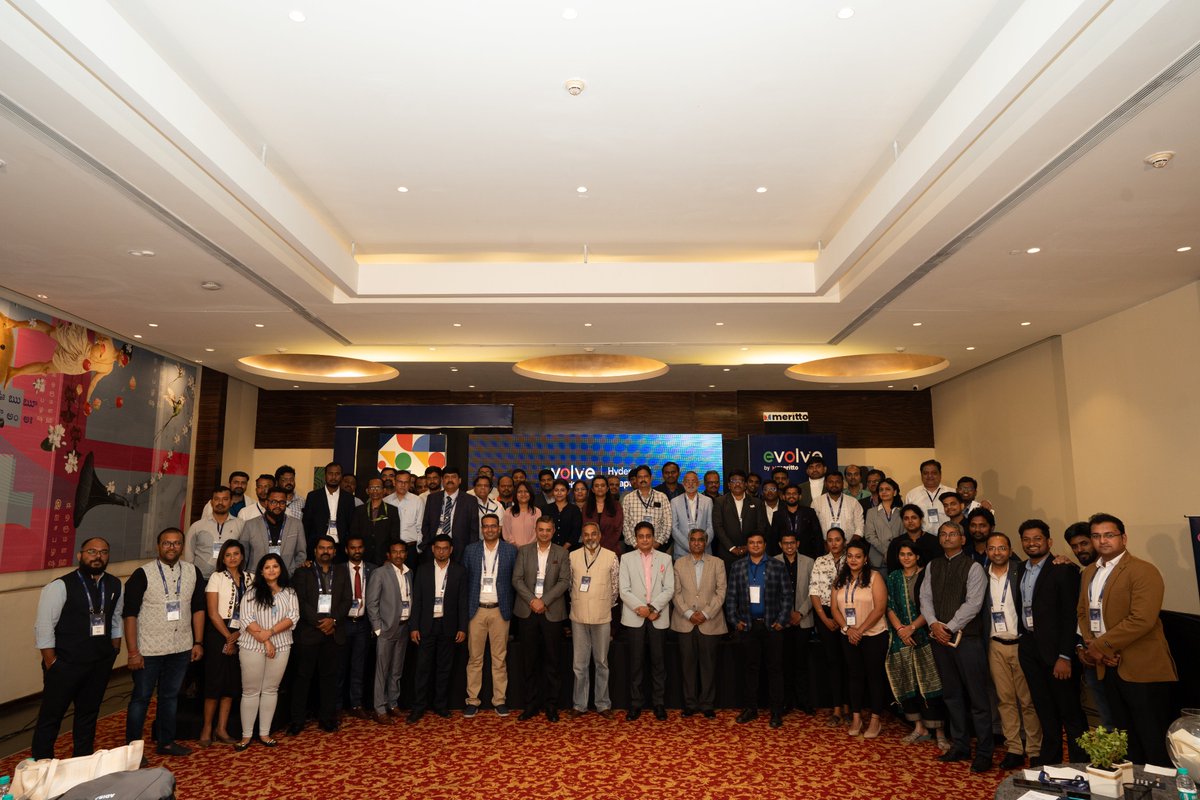 merittoofficial's tweet photo. Last night's Hyderabad meet-up of #EvolveByMeritto was a blend of insightful exchanges and connections, perfectly captured in these memorable photos. πΈ π₯
#MeetMeritto #MerittoInHyderabad #LeadershipThought #KnowledgeExchange #StudentRecruitment #EnrollmentGrowth https://t.co/oDjYys0Cik
