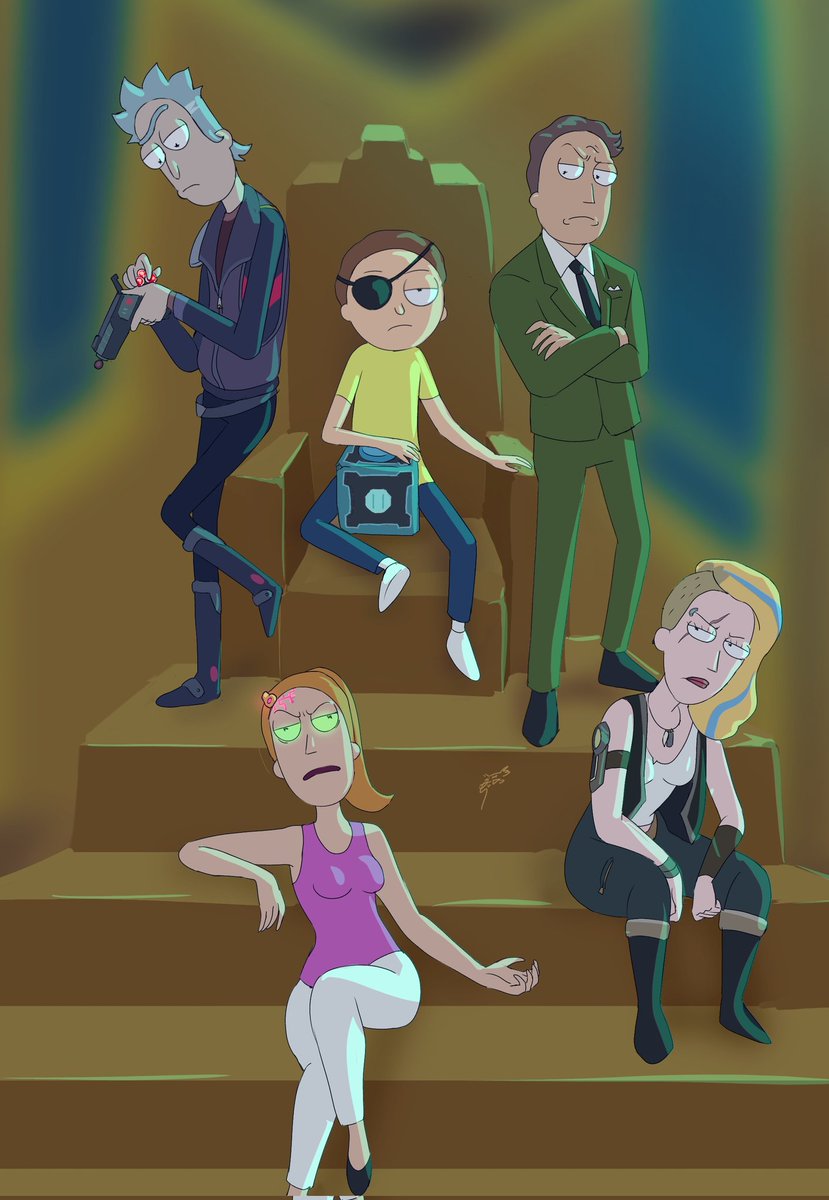 MariArtMangaCom's tweet photo. 30/100 Doofus jerry
The evil family...
#RickandMorty #fanart #doofusjerry #evilmorty #Rickprime #Spacebeth #Summernight https://t.co/ylbysNzXHs