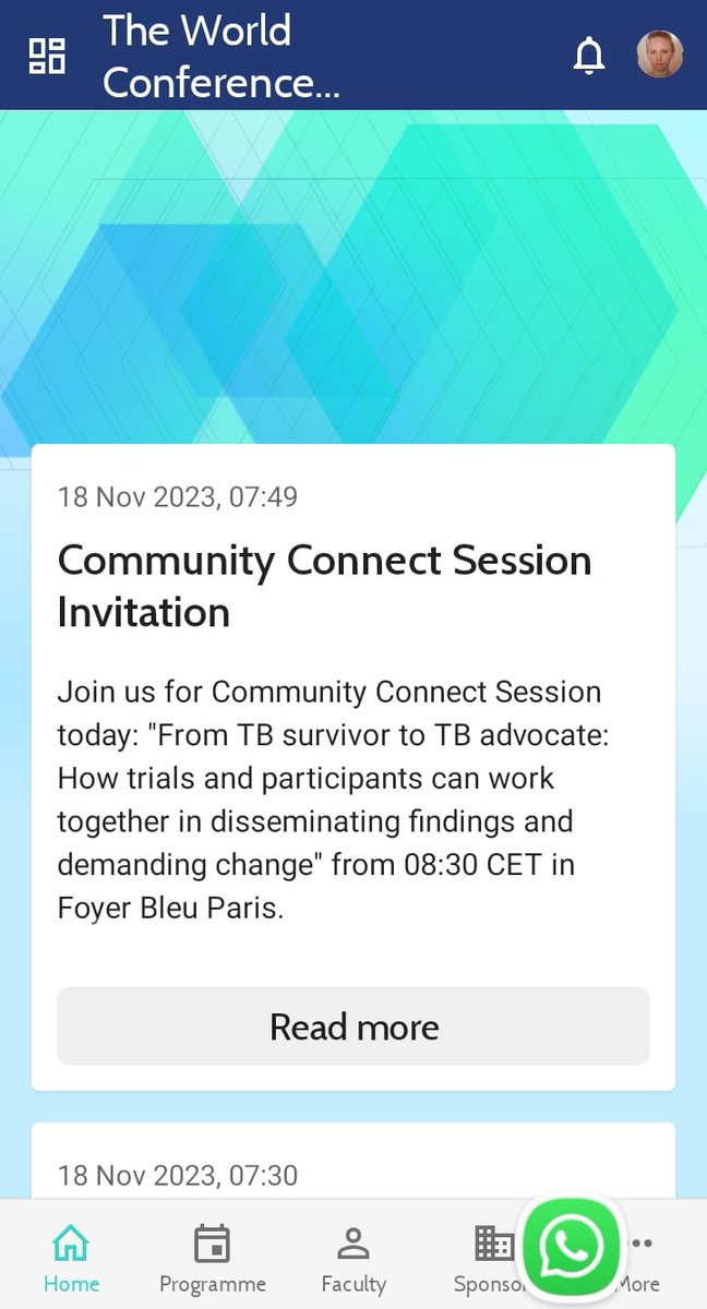 Any early birds at the @UnionConference join us now for the community connect session. Survivor to advocate, the experience of disseminating #tbpractecal trial.