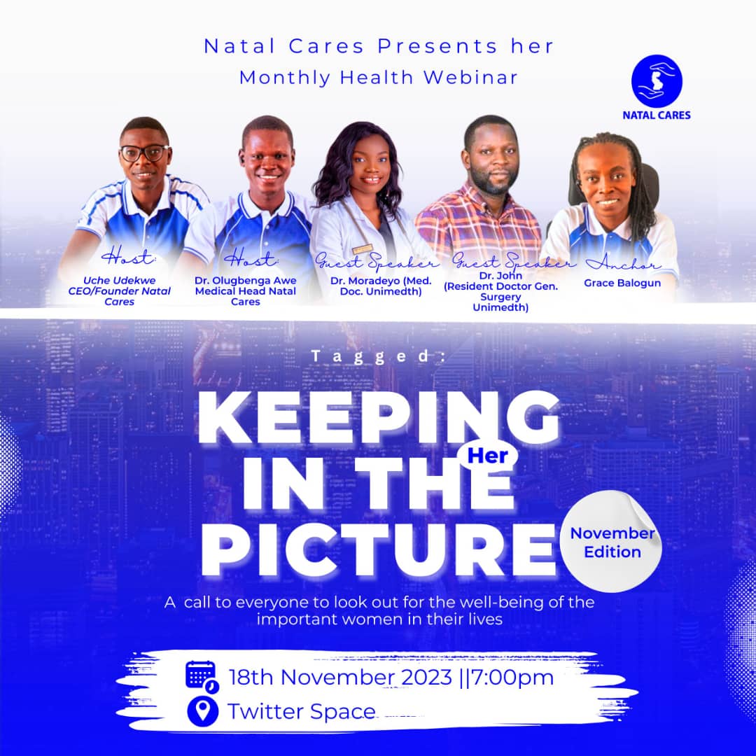 OlugbengaTemid2's tweet image. Did you know that breast cancer is a harsh reality that affects both women and men? 

Join Natal Cares this Saturday for an educative and thrilling conversation by medical experts on this critical topic.

Click the link below to participate and learn more

chat.whatsapp.com/Dm5wOQJ9MaYJv8…