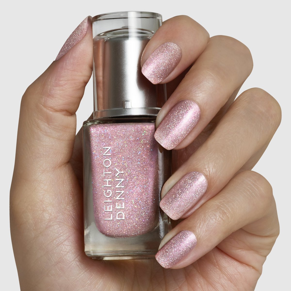 LeightonDennyEN's tweet image. NAUGHTY BUT NICE is the perfect way to add some sparkle to your next mani. It’s a semi-opaque, delicate rose with holographic glitter. ✨ Shop now: leightondenny.com/naughty-list-1…