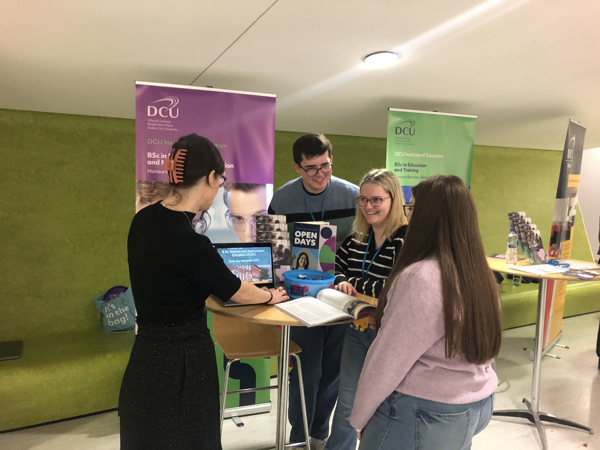 natalie4oneill's tweet photo. Great interest in Science and Mathematics Education at DCU this morning. Thanks to our wonderful students Mark and Amy Leigh for coming to the stand and sharing their experience @DCU_IoE @DCU @CASTeL_DCU https://t.co/ptkFm7H9yY