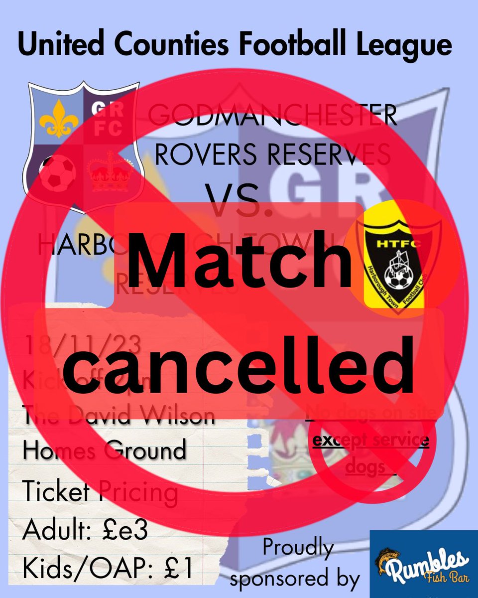 Godmanches23's tweet photo. Unfortunately the match has been called off due to weather 

#godmanchesterreserves https://t.co/Wyj1t15F4J