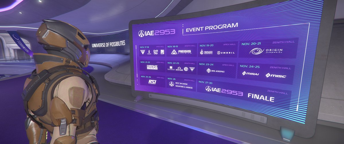 SC_Montecrist0's tweet photo. So, what are we doing today? Let's watch the #IAE2953 #StarCitizen program! https://t.co/0gse03jPMe