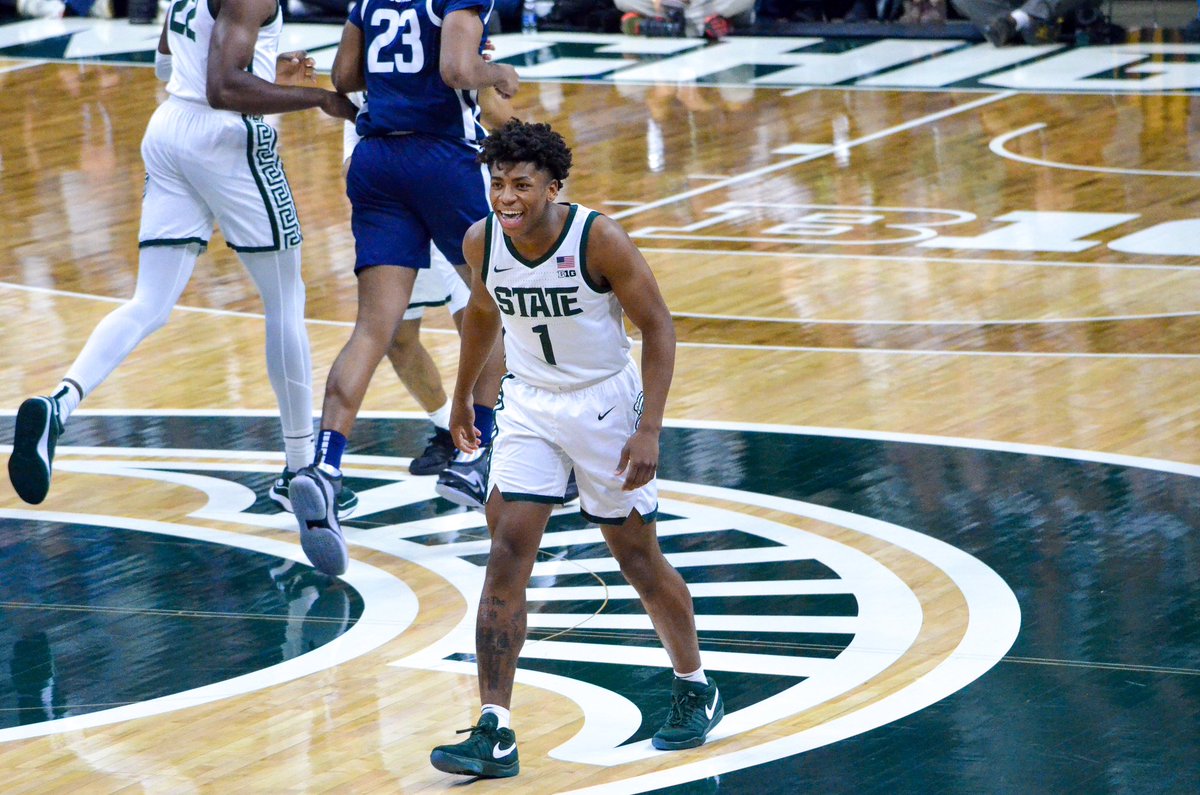 SSR_MSU's tweet photo. .@MSU_Basketball team beat Butler University 74-54 in the Gavitt Tipoff Games on Friday night. Tyson Walker led the team with 21 points and 4 assists while A.J. Hoggard also had a solid performance with 14 points, 6 rebounds, and 4 assists. https://t.co/gwmB69467S