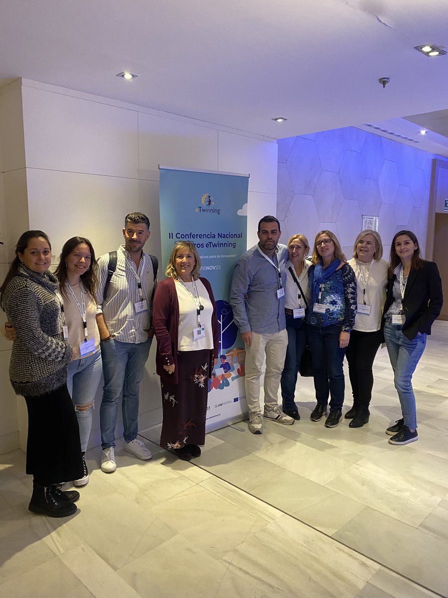 Gran delegación de representantes de etwinning schools de <a href="/eTwin_Andalucia/">eTwinning Andalucía</a> el <a href="/ceip_nevada/">CEIP Sierra Nevada</a> vuelve con una gran red de contactos y cargada de buenas ideas. Gracias <a href="/eTwinning_es/">eTwinning España</a> por darnos el espacio donde enriquecer nuestra docencia desde eTwinning   #ConfeTwSchools23