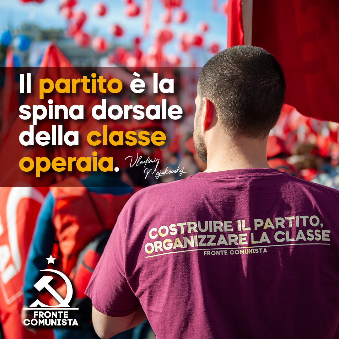 FronteComunista's tweet photo. La #lotta sindacale è fondamentale, ma è necessario oggi ricostruire quel soggetto, il #partito dei #lavoratori, che possa dare indirizzo alle lotte, per la costruzione di una società più giusta, priva di guerre, oppressione e povertà.
👉 UNISCITI A NOI: https://t.co/j7yYtXDQCG https://t.co/EPzhMZW6KK