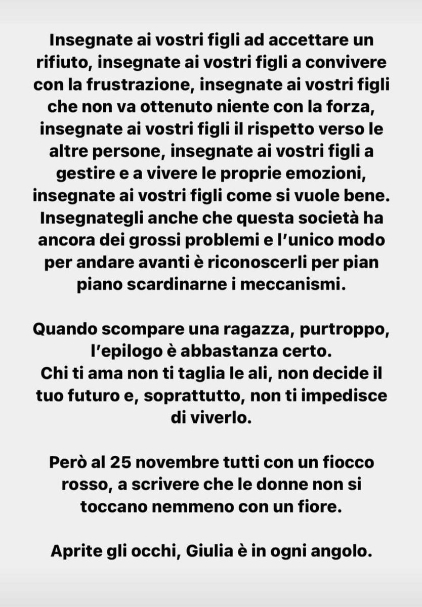 KINGVZAYN's tweet image. purtroppo è l'ipocrisia di chi mette quelle frasi fatte sui social ogni 25 novembre, e poi? siamo sempre alle solite. "Giulia è in ogni angolo".
🖤 #giuliacecchettin