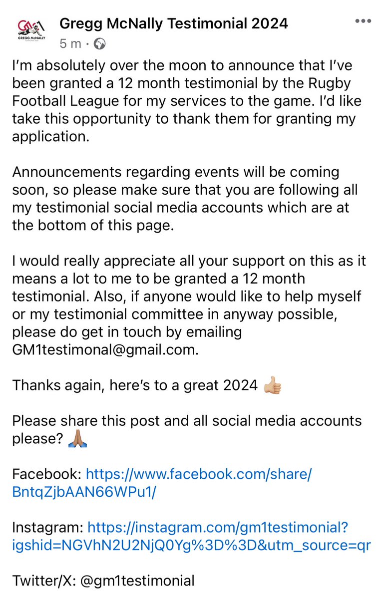 The Gregg McNally Testimonial 2024 tweet media