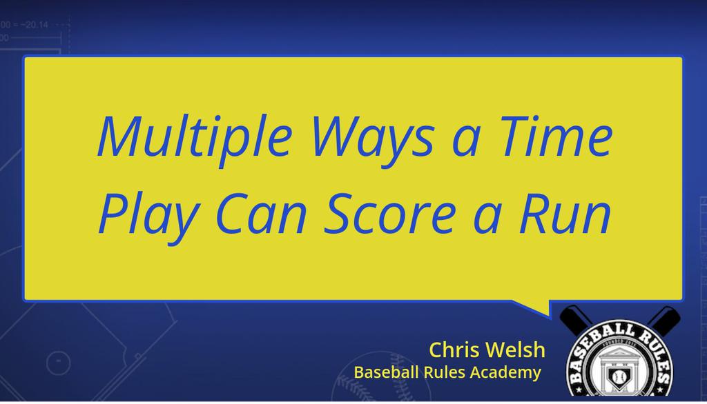 thinkpitch's tweet photo. Because the inning did not end in a force out, nor did the batter-runner make the third out before reaching first base, the inning ended in a “Time Play.”
Read more 👉 https://t.co/WTOso1PVYF
#TimePlay #BaseballInstructionBatting #RulesGuyVideo https://t.co/MKTN7CJyv4