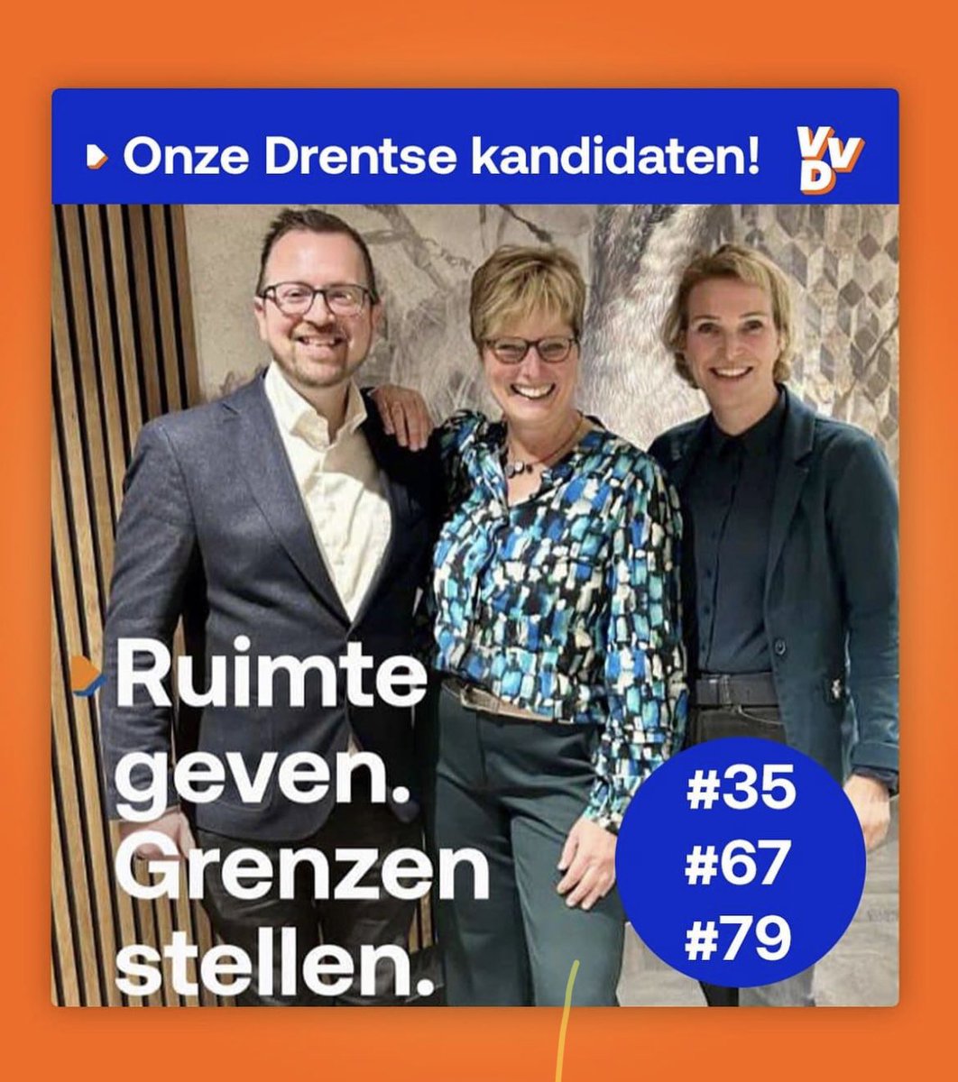 Stem onze Drentse kandidaten de Tweede Kamer in ⬇️⬇️⬇️