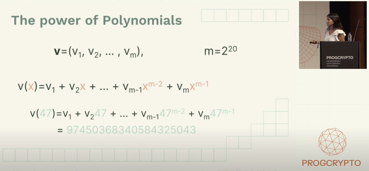 0xSiva's tweet image. #Progcrypto Why you should care about polynomials: &quot;succinctness&quot; @arantxazapico