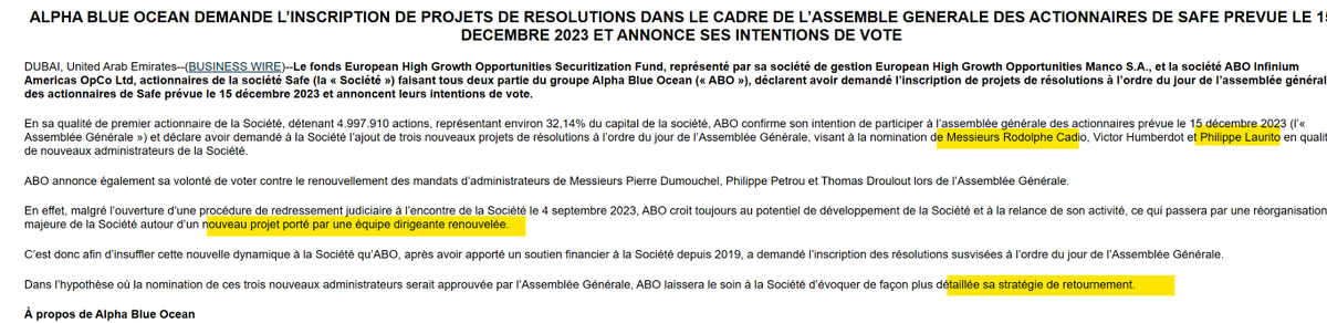 BlatoUndefined's tweet photo. #ABO pense que pour preparer le grand retournement de #SAFE 🤭, rien de mieux que placer au CA deux talents issus de sociétés zombies $altbg et #spineway 🤣
Quel cirque ! 🤡
#Ocabsa #negma #pharnext #neovac #navya #vergnet #entreamis https://t.co/oVgHd4BMvU