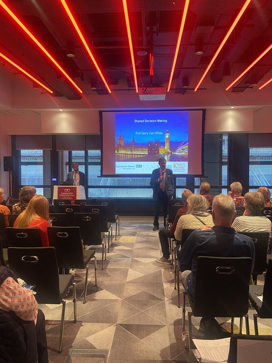 Cardiomyopathy's tweet photo. We have a talk on ‘Shared Decision Making’ with Prof Gerry Carr-White - #CardioConference https://t.co/oepn6NG5OR