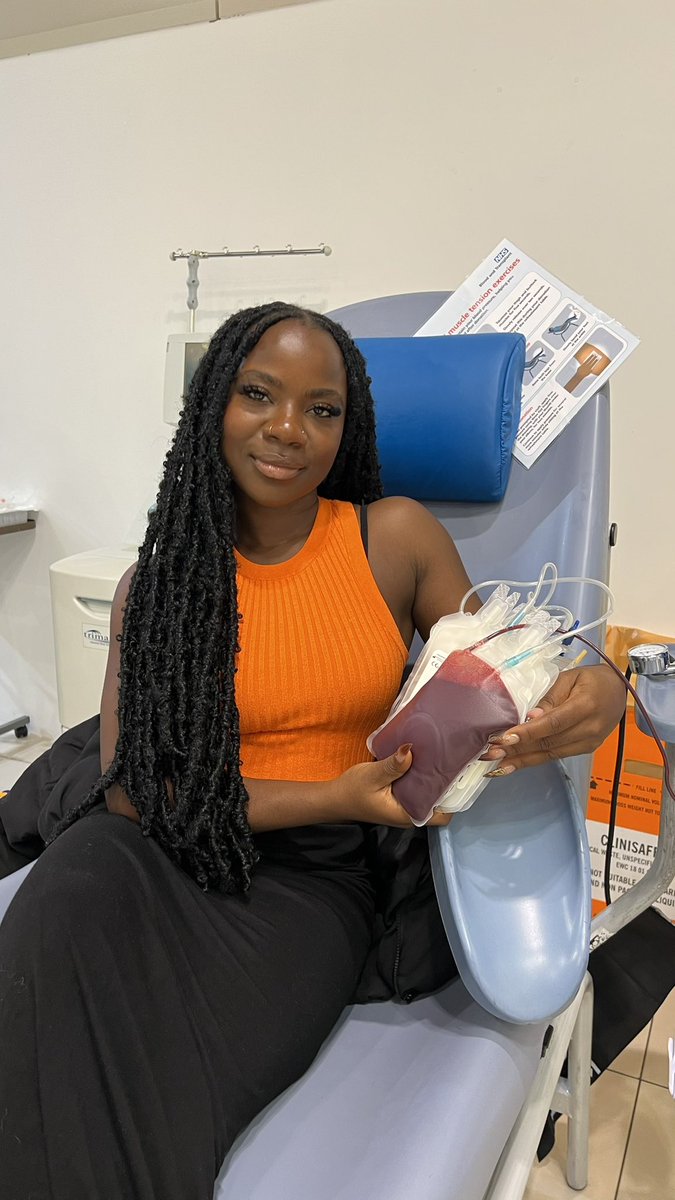 During my sister’s blood exchange, 75% of her sickled blood is replaced with donor blood. Before this, she had the most excruciating crisis episodes in which she would pass out from pain. This is why I donate blood and will keep doing so🥰❤️ #sicklecell blood.co.uk