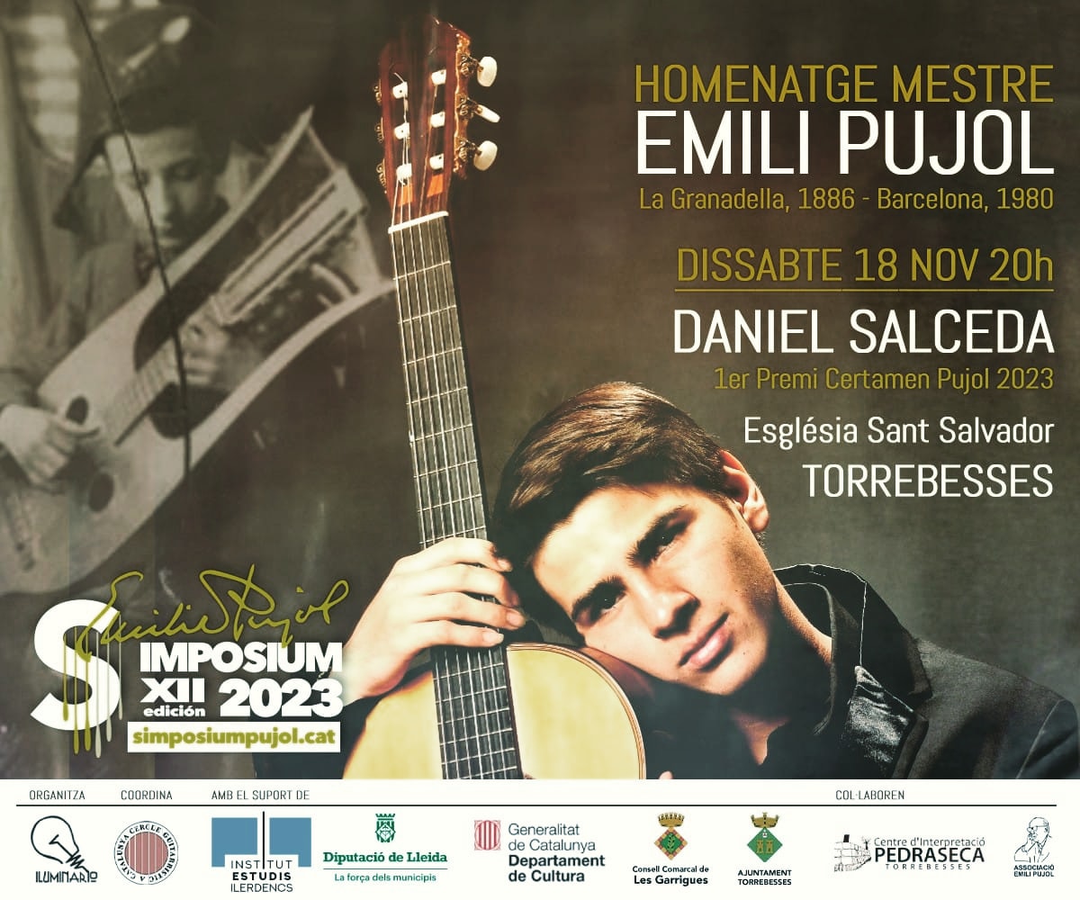 #SimposiumPujol 2023 #DanielSalceda #esglesia #Torrebesses #emilipujol
🗓️ 18 NOV 20:00h
⛪#EsglesiaSantSalvador
🎟️ eventbrite.es/e/entradas-sim…
🌍 emilipujol.cat
<a href="/catalunyamusica/">Catalunya Música</a> <a href="/AgendaCultura/">Agenda Cultural de Catalunya</a> <a href="/AgendaConcertsC/">AgendaConcerts.CAT</a> <a href="/agendaclassica/">Agenda Clàssica</a> <a href="/ARAcultura/">ARA Cultura</a> <a href="/BcnCultural/">Barcelona Cultural</a> <a href="/BCNCulturaCAT/">BCNCultura.cat</a>