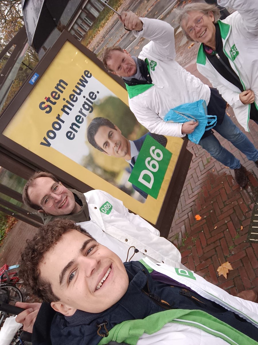 Jolien, René, Rogier en Kay present in het centrum en Noord-Hofland.
#TK2023