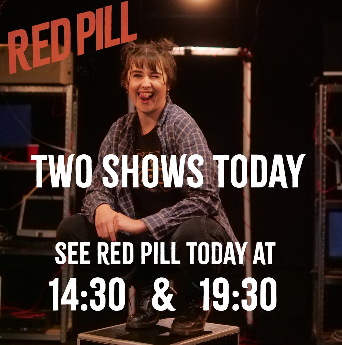 There are two chances today to see the 'flawless' ★★★★★ (LFTR) Red Pill Not free this evening? See it this afternoon! Not free this afternoon? See it this evening! You have no excuse not to see this unmissable ★★★★★ political tragedy today 🎟️bit.ly/49u9DiD