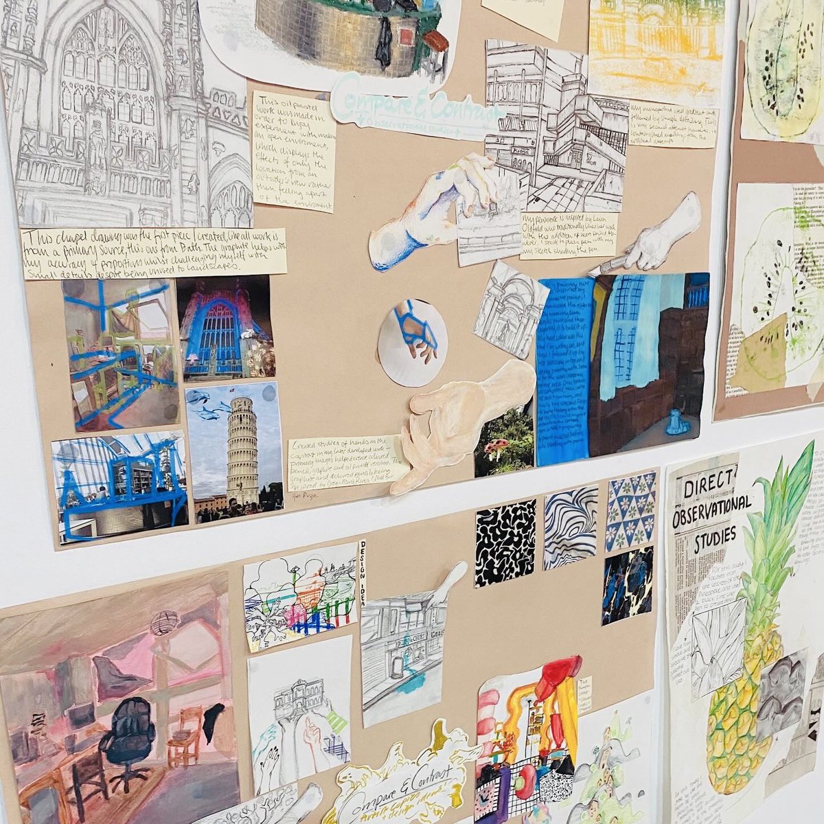 ArtMrsLewis's tweet photo. It was wonderful to speak with so many prospective students at our Sixth-Form #OpenEvening on Thursday. Thank you for taking the time to view our course @stjosephscomp! BIG shout-out to Isobel & Grace for promoting the department and helping setup! ๐ #alevelart #aleveltextiles https://t.co/TXULFHgZhA